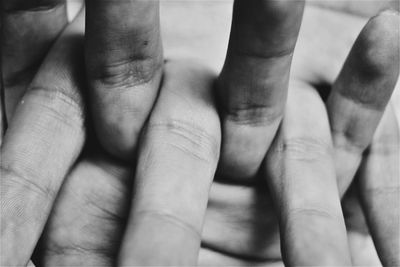 Close-up of hands