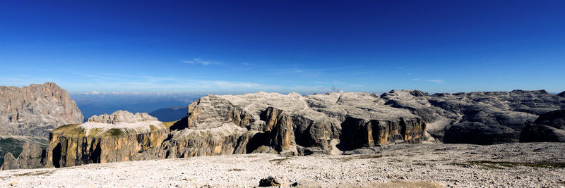 Scenic view of rocky mountains