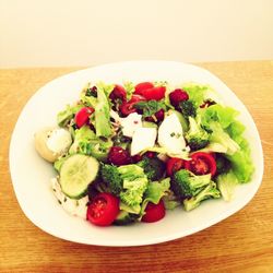 Close-up of salad in plate