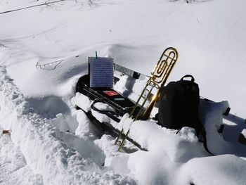 Panoramic view of snow