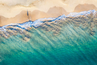 High angle view of swimming pool