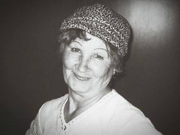 Close-up portrait of a smiling mid adult woman
