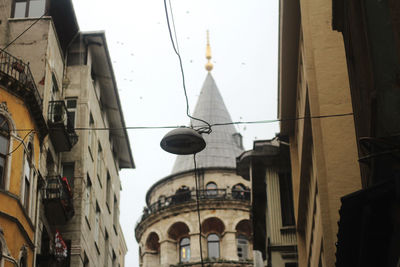 Low angle view of buildings in city