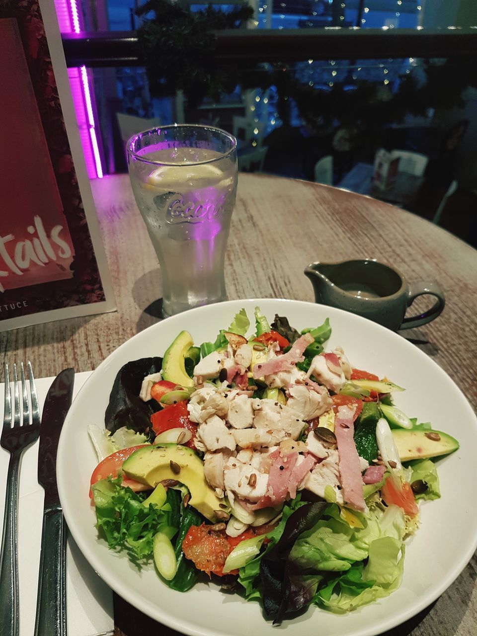 CLOSE-UP OF MEAL SERVED IN RESTAURANT