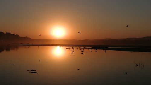 Scenic view of sunset