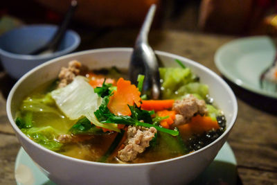 Close-up of food in bowl