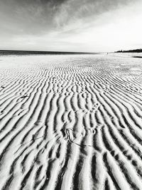 Scenic view of sandy beach