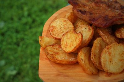 Close-up of roasted meat