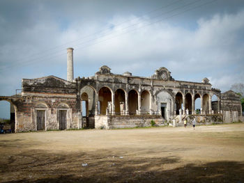 Low angle view of historical building against sky