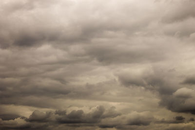 Low angle view of cloudy sky