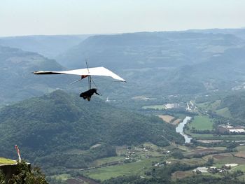 Aerial view of landscape against sky