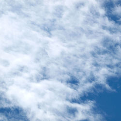 Low angle view of clouds in sky