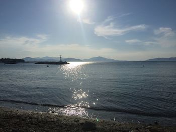 Scenic view of sea against sky