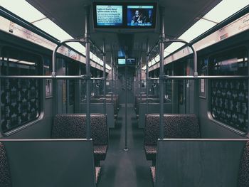 Interior of train