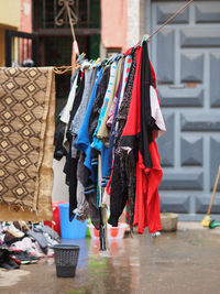 Clothes drying on clothesline for sale