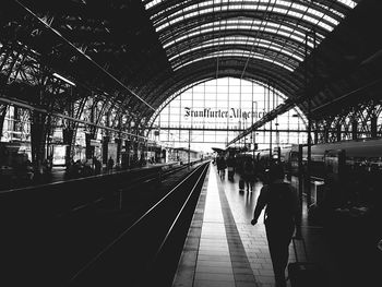 Railroad station platform