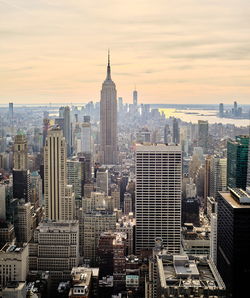 Aerial view of buildings in city