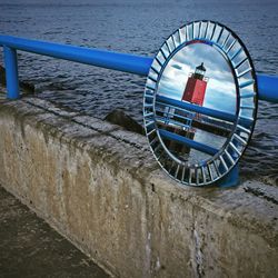 Reflection on the pier