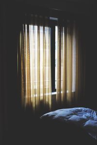 View of curtain at home