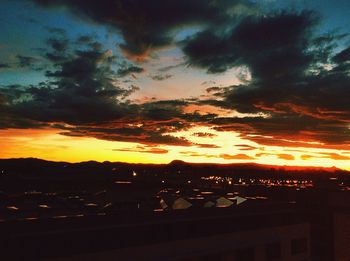 Dramatic sky at sunset