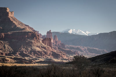 An autumn scene in the desert near moab