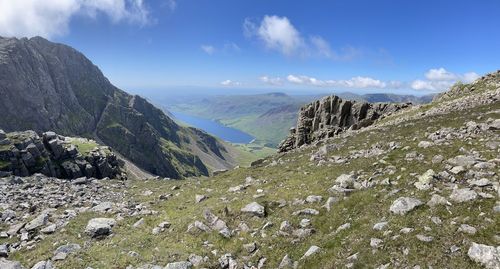 Panoramic view of landscape against sky