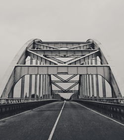View of bridge against clear sky