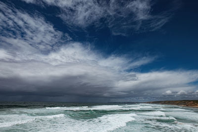 Scenic view of sea against sky