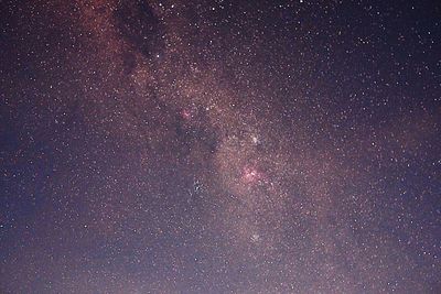 Star field against sky at night