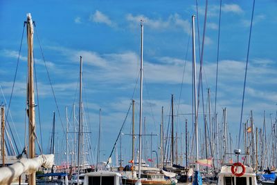 Boats in harbor