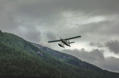 Floatplane in the misty fjords, alaska