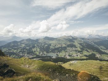 Scenic view of landscape against sky