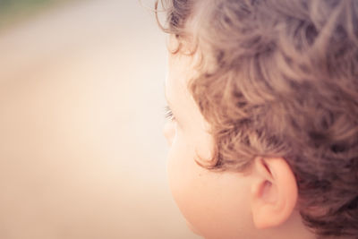 Close-up of boy