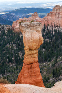 View of rock formations