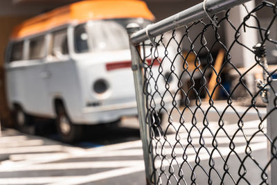 Close-up of chainlink fence