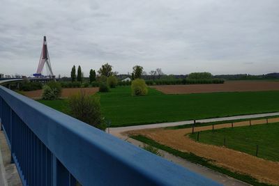 View of park against cloudy sky