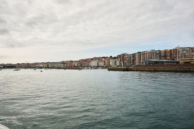 A fantastic view of the bay of santander as seen from the sea.