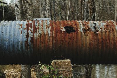 Close-up of wooden structure