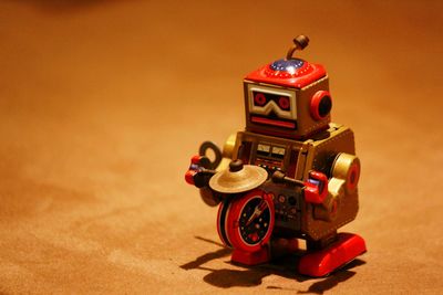 Close-up of red toy