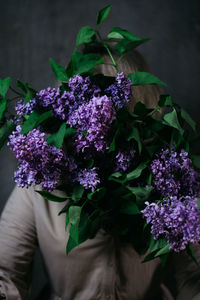 Close-up of purple flowering plant