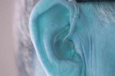 Close-up of blue eye