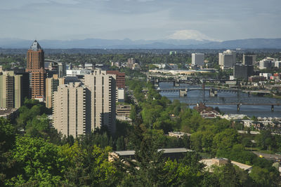 View of cityscape against sky