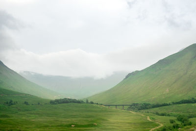 Scenic view of landscape against sky