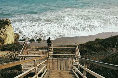 Pier on sea