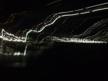 View of illuminated tunnel
