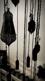 Low angle view of lamp post