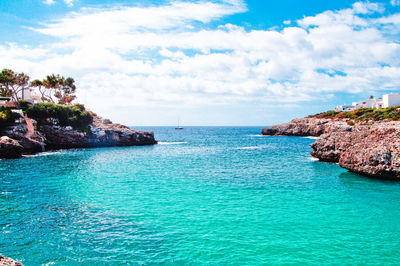 Scenic view of sea against sky