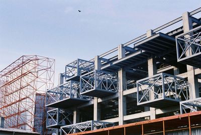 Low angle view of construction site