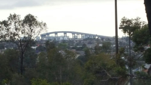 Built structure with trees in background