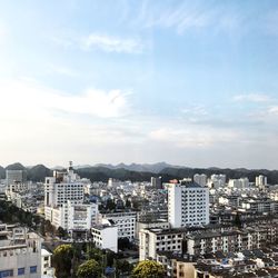 Cityscape against sky